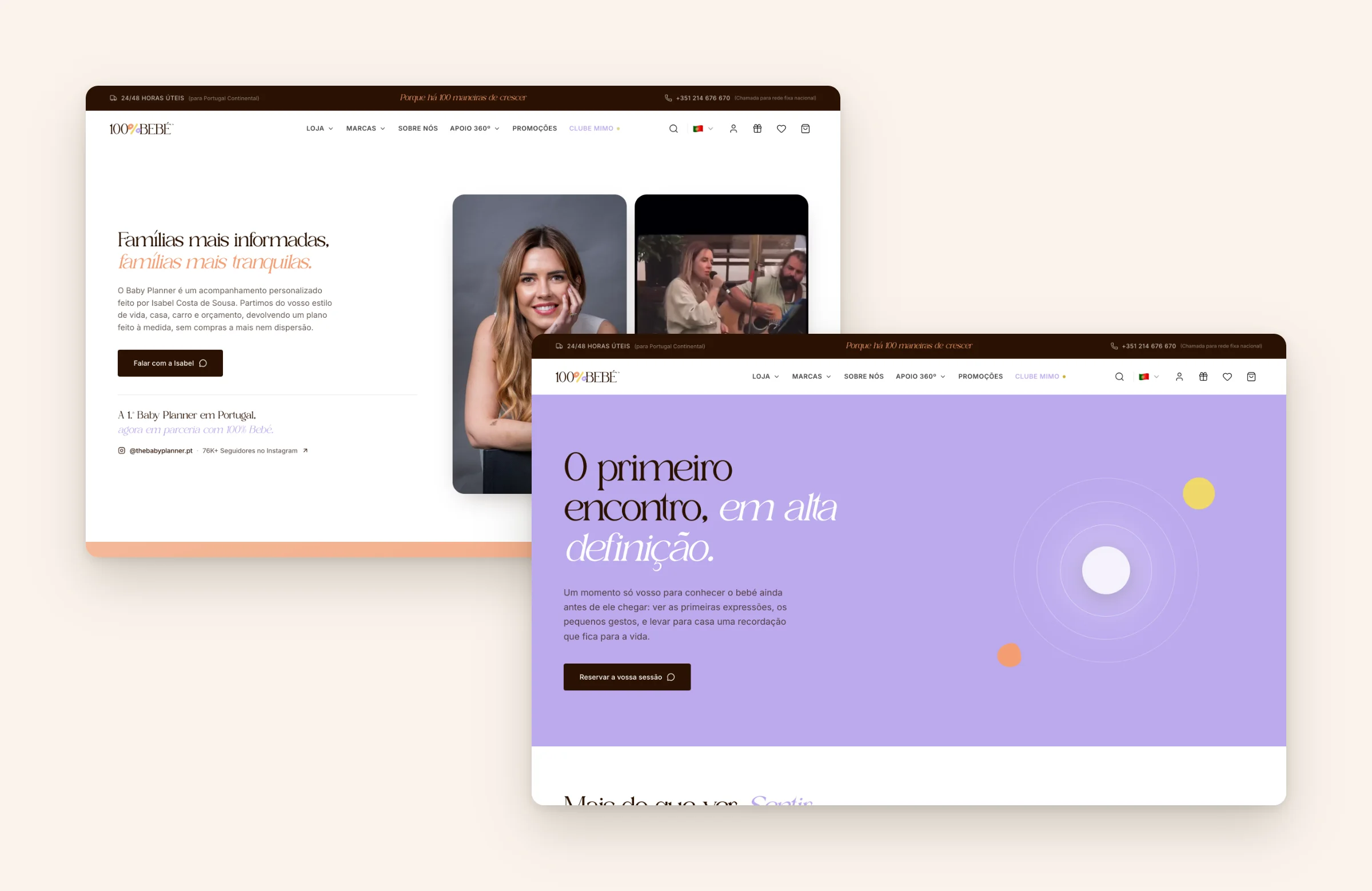 100% Bebé Apoio 360: the Baby Planner service and the 5D ultrasound experience